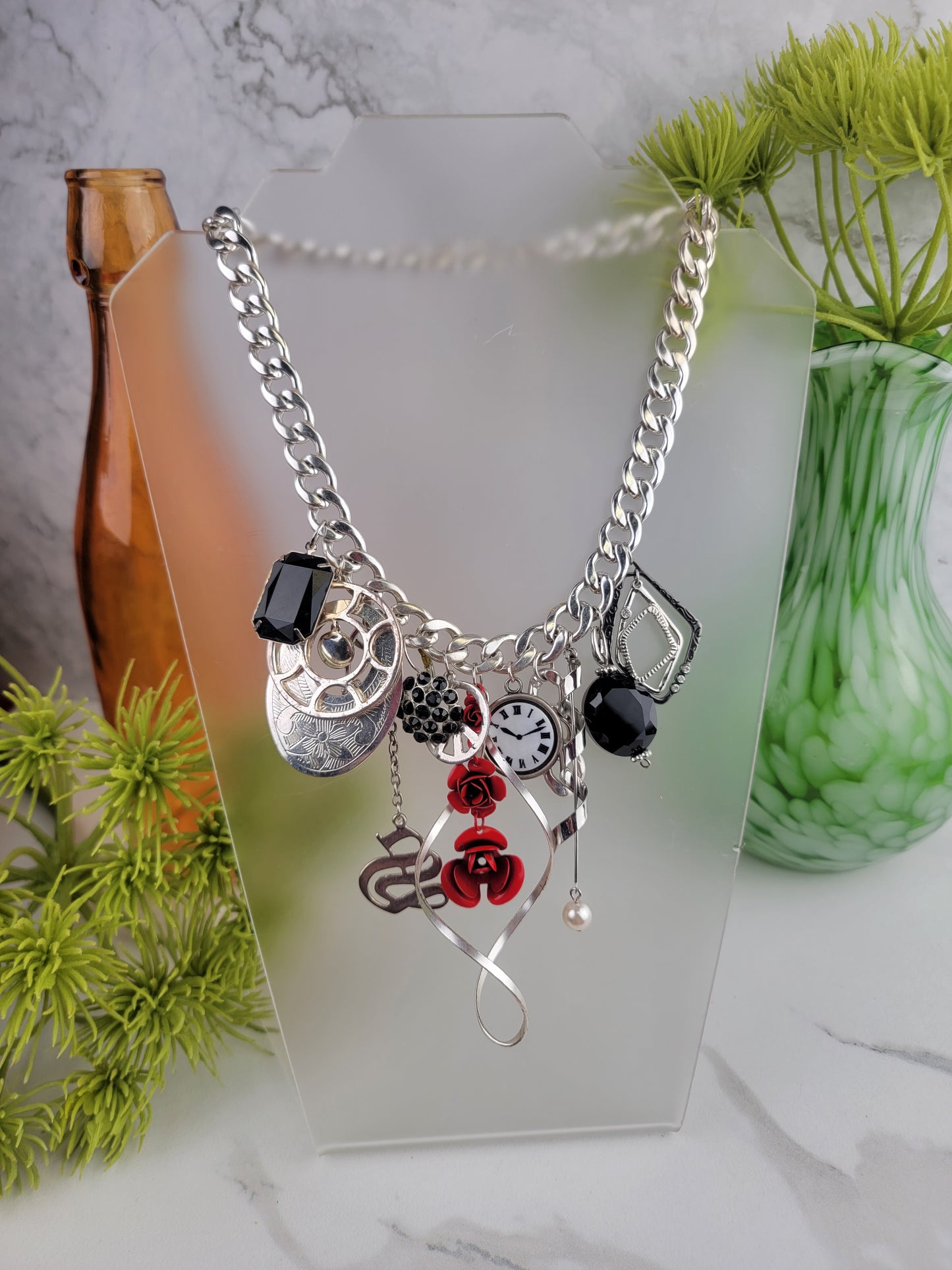 Black Beauty Charm Necklace